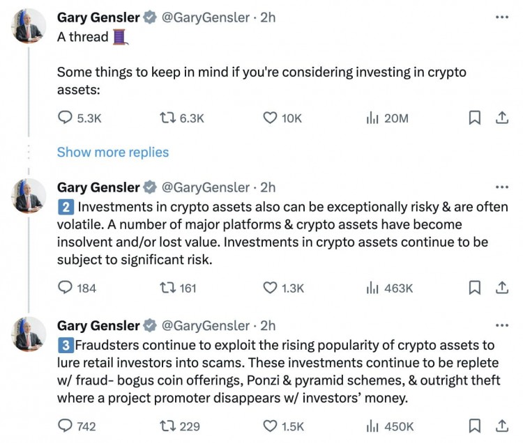Gary Gensler 关于加密资产的建议
